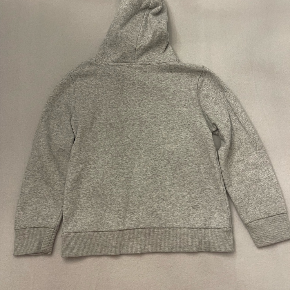 Puma Heather Gray Hoodie with Black Logo size 7/8 - Picture 3 of 4